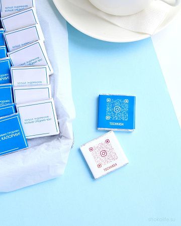 Шоколад с логотипом 5 г горький 72% какао