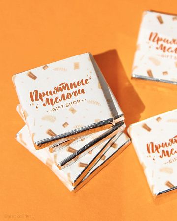 Шоколад с логотипом 5 г. темный 60% какао