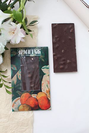  Горький шоколад ручной работы с цельным миндалем в конверте с окном