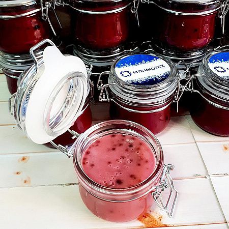 Крем-мёд с логотипом “Бугель” в деревянной коробке 350 гр. (вкусы в ассортименте)