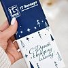 Шоколад с логотипом 100 г белый шоколад. Премиум Бельгия (Бумажная этикетка)